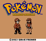 Pokemon Bronze (female version) Title Screen